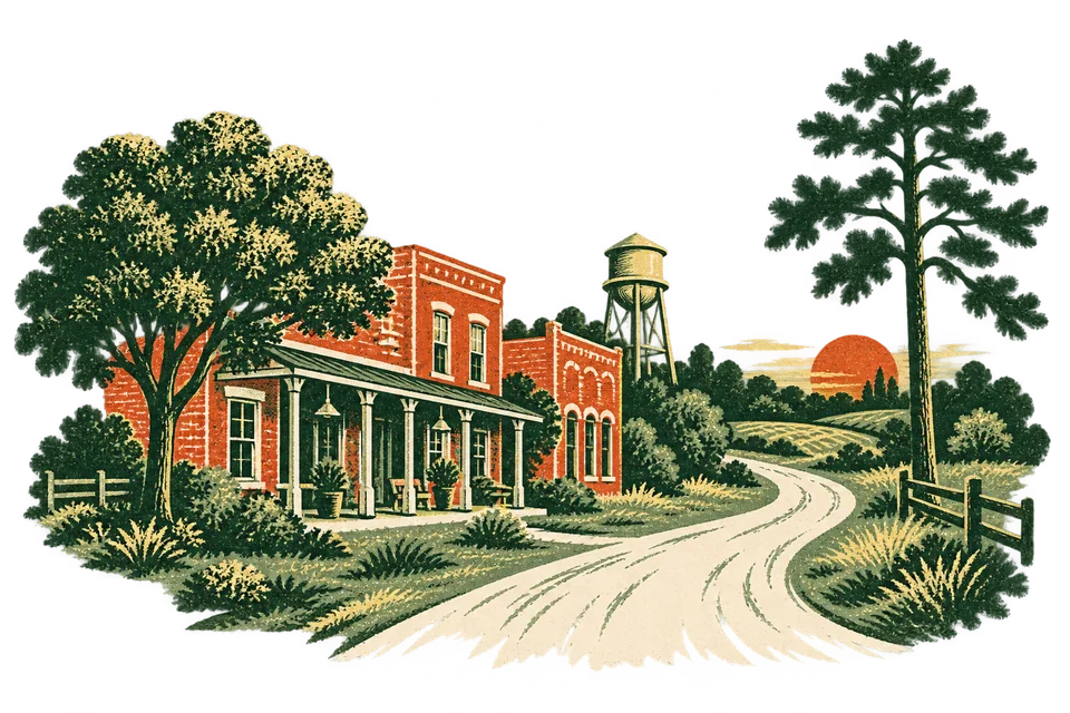 Original editorial illustration for Perry's Pajama Holiday Bash; imagined scene, not a photograph of this venue.