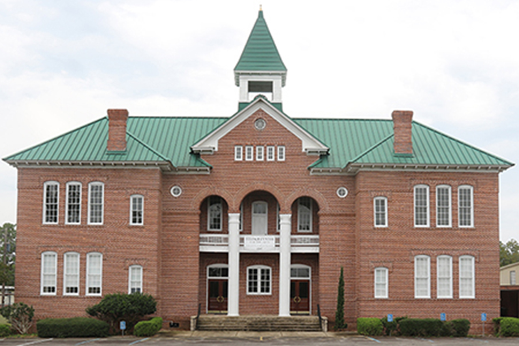 The historic red-brick Telfair Center for the Arts building in McRae-Helena.