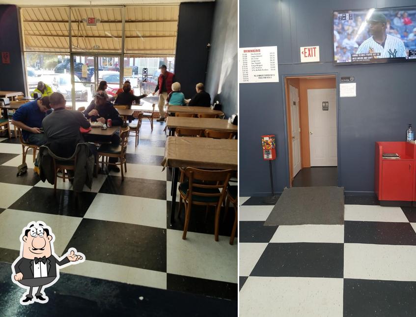 Dining room inside Mrs. Betty's Fried Chicken in Butler.